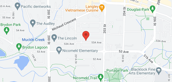 map of 20199 53A AVENUE